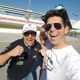 Bill Auberlen being totally cool after I cooked the last corner and munched a bunch of cones trying to win a PS4 at CES this year...